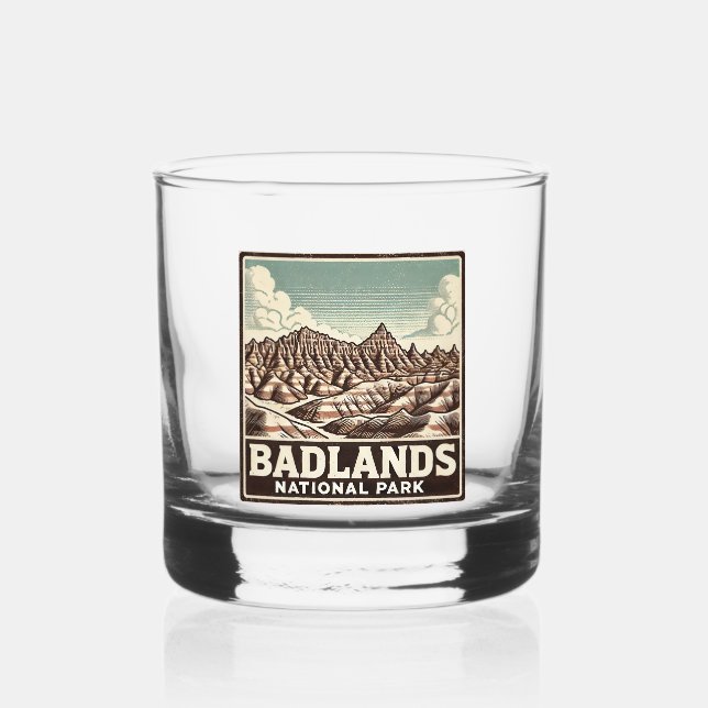 Verre À Whisky Parc national des Badlands (Recto)