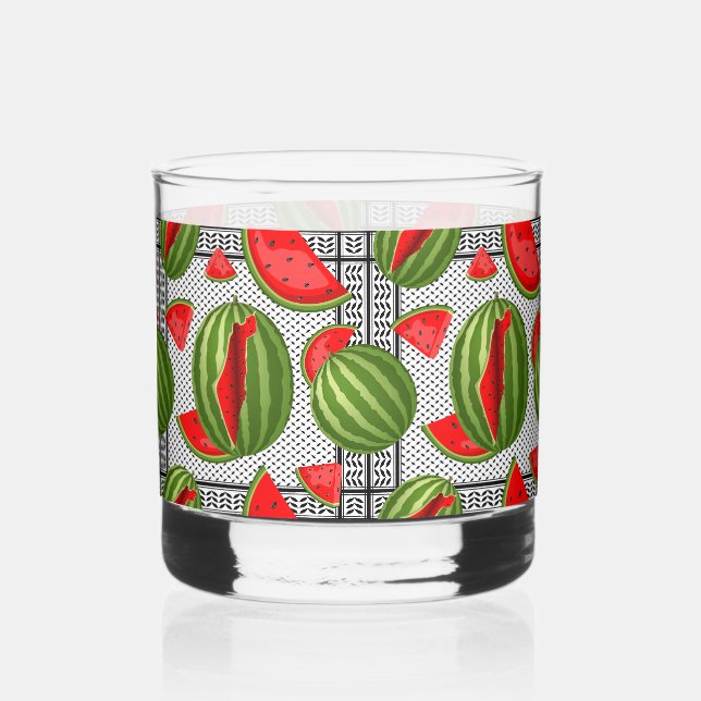Verre À Whisky Pastèque Palestine - Slice (Recto)