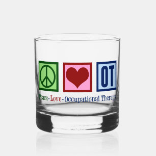Verre À Whisky Peace Love OT ergothérapie