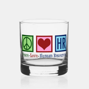 Verre À Whisky Peace Love RH Ressources humaines