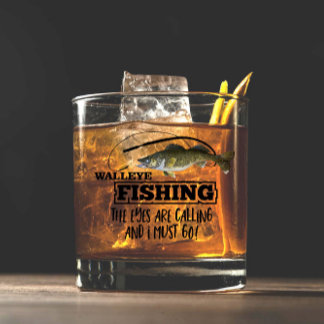 Verre À Whisky Pêche au walleye Pêcheur Pêcheur Poissons Sports e