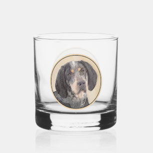 Verre À Whisky Peinture de Bluetick Coonhound - Chien Original Mi