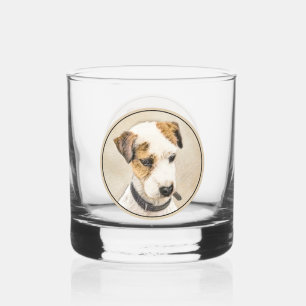Verre À Whisky Peinture de Terrier Parson Jack Russell - Art Cani
