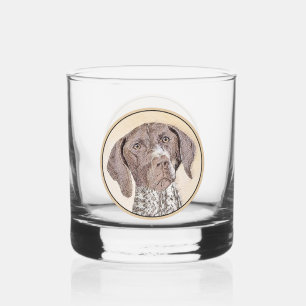 Verre À Whisky Peinture pointeur germanique à pois court - Chien