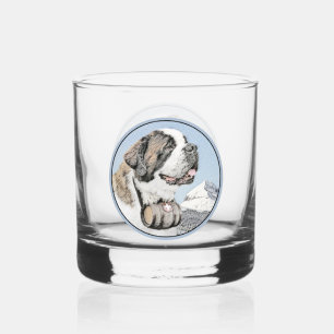 Verre À Whisky Peinture Saint-Bernard - Jolie illustration origin