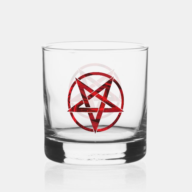 Verre À Whisky Pentagram Red Devil (Recto)