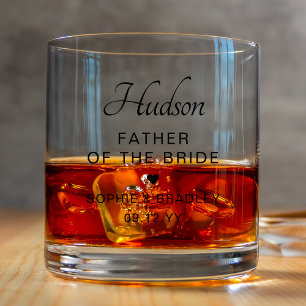 Verre À Whisky Père De La Mariée Fête De Mariage Personnalisée