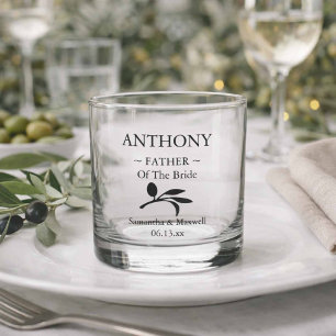 Verre À Whisky Père de la mariée Soirée de mariage personnalisée