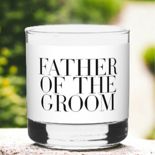 Verre À Whisky Père du marié moderne / Mariage personnalisé
