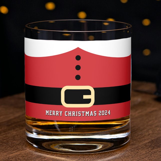 Verre À Whisky Père Noël (Santa Claus Merry Christmas Whiskey Glass
)
