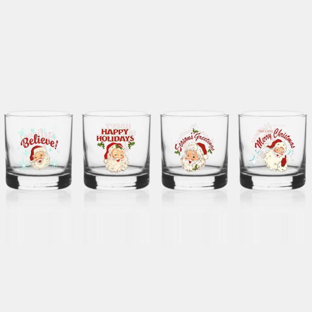 Verre À Whisky Père Noël vintage (Recto)