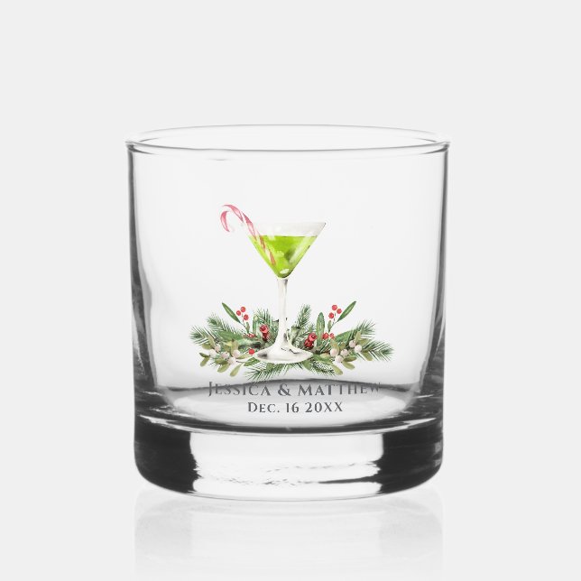 Verre À Whisky Personalized Martini Candy Cane Cocktail Couples (Recto)