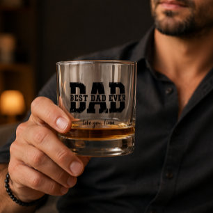 Verre À Whisky Photo de papa moderne   Cadeau personnalisé pour l