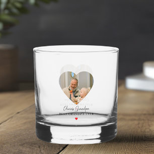 Verre À Whisky Photo grand-père personnalisée Meilleur Grand-Pè