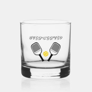 Verre À Whisky Pickleball Surdosé Pun Sports Cute Noir Gris