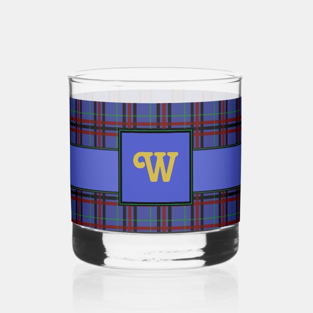 Verre À Whisky Plaid aux tons de joaillerie (Recto)