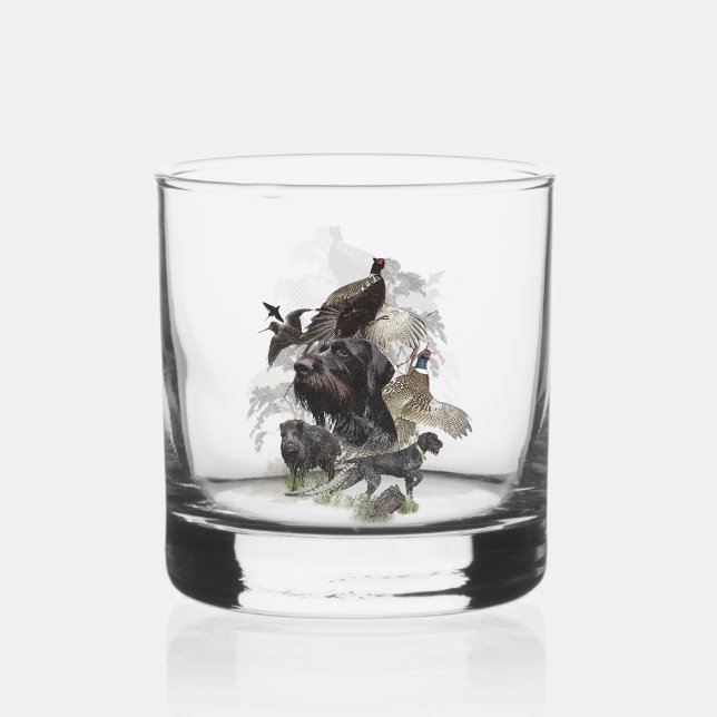 Verre À Whisky Pointer à poil dur allemand (Recto)