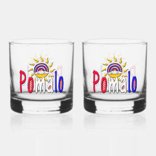 Verre À Whisky Pomalo - Détente croate avec soleil et arc-en-ciel