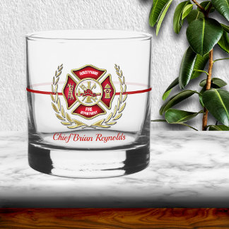Verre À Whisky Pompier personnalisé