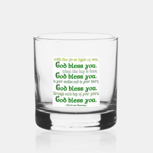 Verre À Whisky Que Dieu vous bénisse Irish Blessing