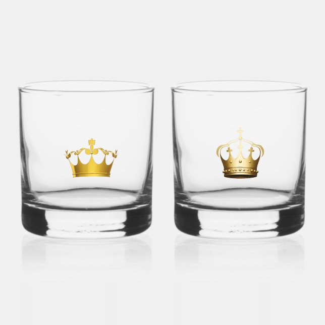Verre À Whisky reine Roi (Recto)