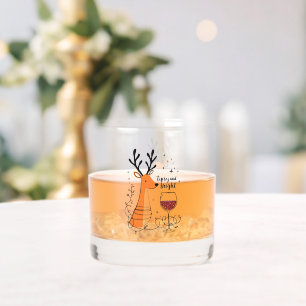 Verre À Whisky Renne ivre et lumineux