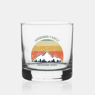 Verre À Whisky Retraite d'automne personnalisée Sunset Mountain P