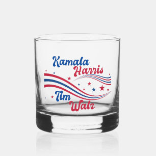 Verre À Whisky Retro Kamala Harris Tim Walz Cute Election