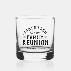 Verre À Whisky Retrouvailles familiales personnalisées rustiques
