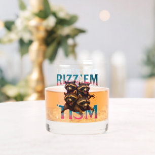 Verre À Whisky Rizzez-les avec le Tism Meme Autisme Drôle Raton l