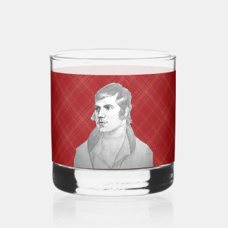 Verre À Whisky Robert Burns Red Tartan