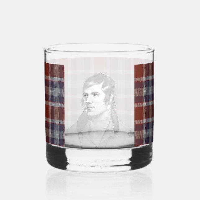 Verre À Whisky Robert Burns Tartan Whisky Glass (Recto)