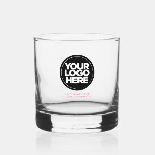 Verre À Whisky Rose Logo personnalisé et lunettes à whisky text
