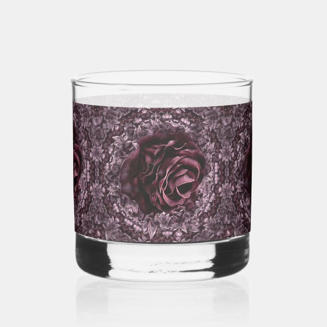 Verre À Whisky Rose Mandala (Recto)