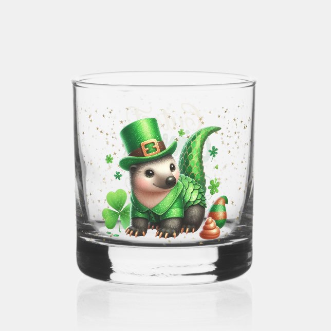 Verre À Whisky Saint Patrick's Day Lucky Hedgehogs (Recto)