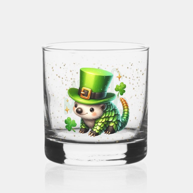 Verre À Whisky Saint Patrick's Day Lucky Hedgehogs (Recto)