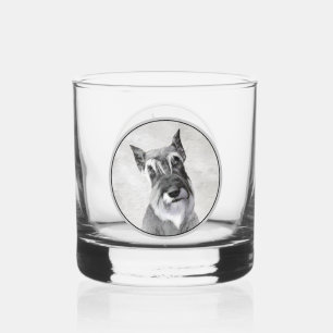 Verre À Whisky Schnauzer (géant) - Joli art original pour chien
