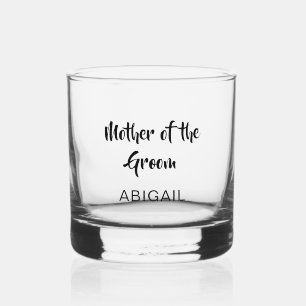 Verre À Whisky Script personnalisé Mariage Mère du marié