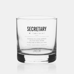 Verre À Whisky Secrétaire Personnalisé Drôle