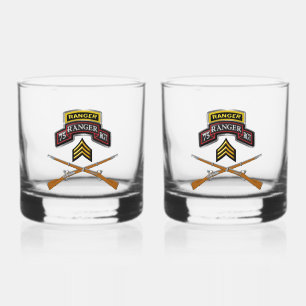 Verre À Whisky Sergent du 75e régiment de Rangers