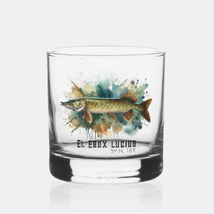 Verre À Whisky Série aquarelle : brochet