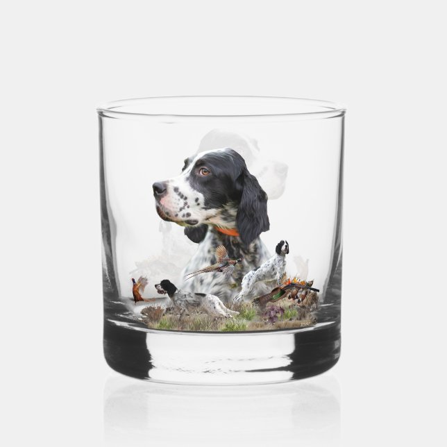 Verre À Whisky Setter anglais, Chasse (Recto)