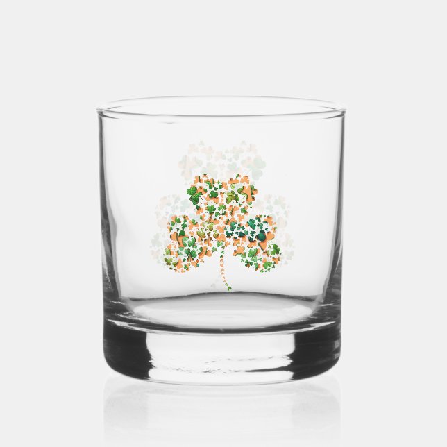 Verre À Whisky Shamrock irlandais (Recto)