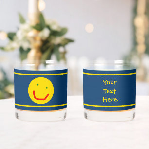Verre À Whisky Soleil souriant, visage joyeux