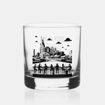 Verre à Whisky Souvenir/ Nashville Bar Pub Skyline