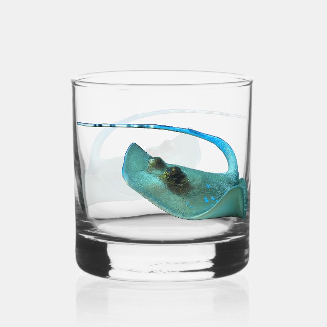 Verre À Whisky Stingray - Conception abstraite - Découpe d'une ph (Recto)