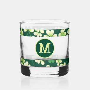Verre À Whisky Tapisserie Shamrock Émeraude : Délice Vert Foncé