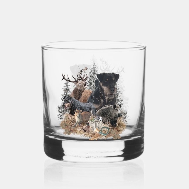 Verre À Whisky Terrier de chasse allemand (Recto)