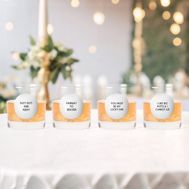 Verre À Whisky Thème de jeu de mots de golf (Insitu (Mariage))
