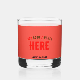 VERRE À WHISKY TOMATE MODERNE ET MODERNE DE MARQUE VÉRIFIÉE ROUGE